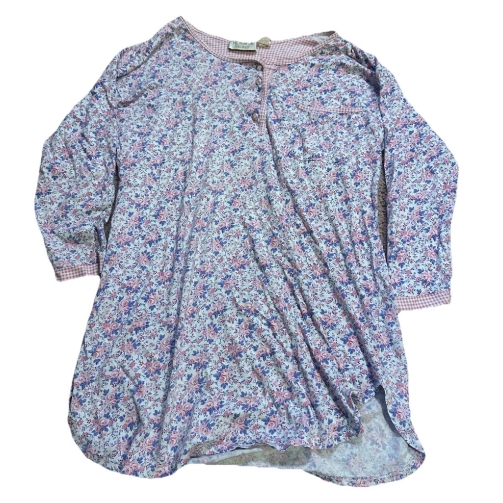 Vintage 90s Victoria’s Secret Gold Label Oversized Floral Pastel Cottagecore